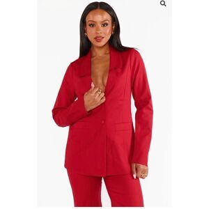 NWT Show Me Your MUMU Major Blazer Jacket Red L